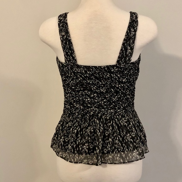 Armani Exchange Black/White Sweetheart Peplum Top - Picture 10 of 15